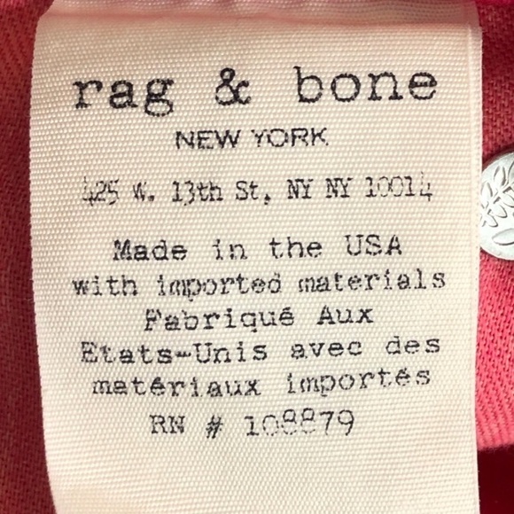 Rag & Bone Bull Pink High Waist Skinny Jeans Size 24 - Picture 7 of 8